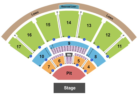 The MidFlorida Credit Union Amphitheatre Dave Matthews Band Seating Chart